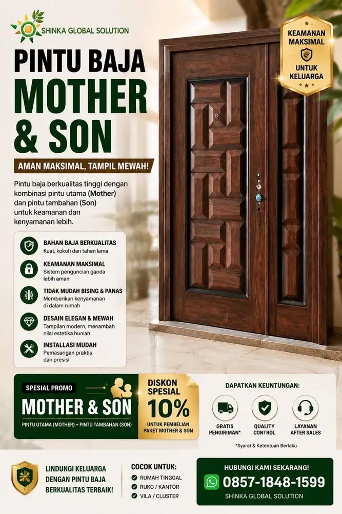PROMO DISKON PINTU BAJA MOTHER AND SON