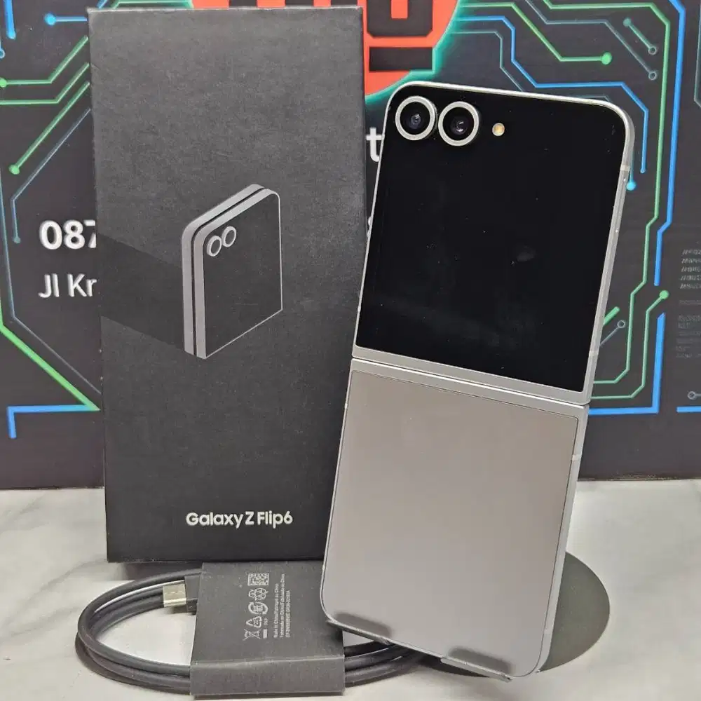 Samsung Galaxy Z Flip 6 12/256GB Silver SEIN Resmi Fullset No Minus