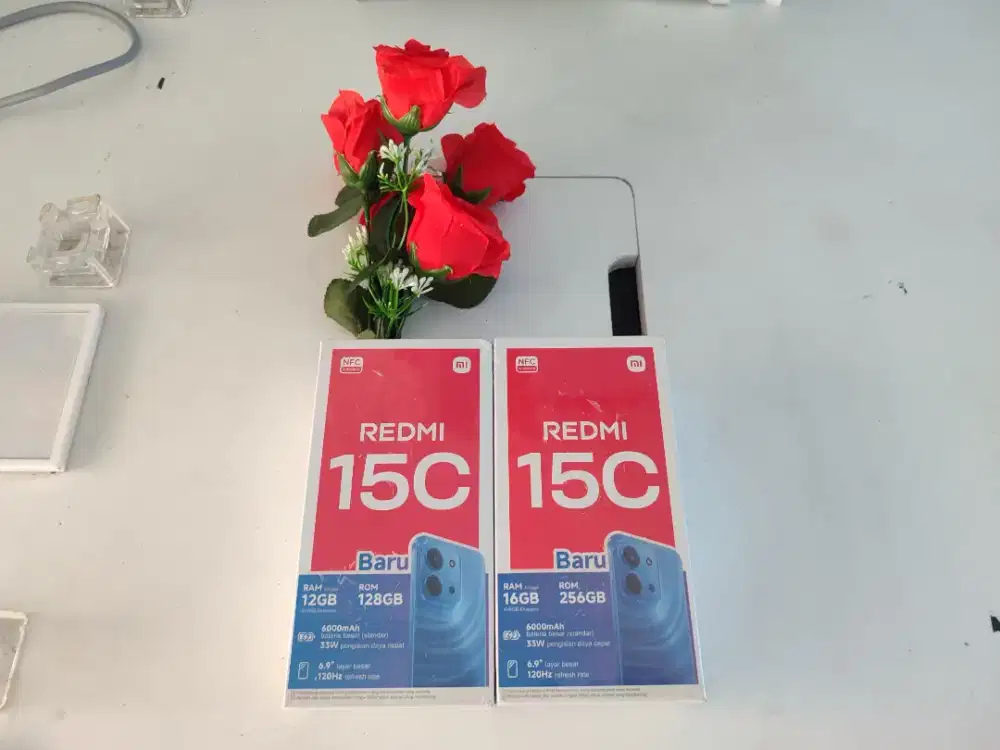 REDMI 15C 6/128 NEW RESMI GARANSI
