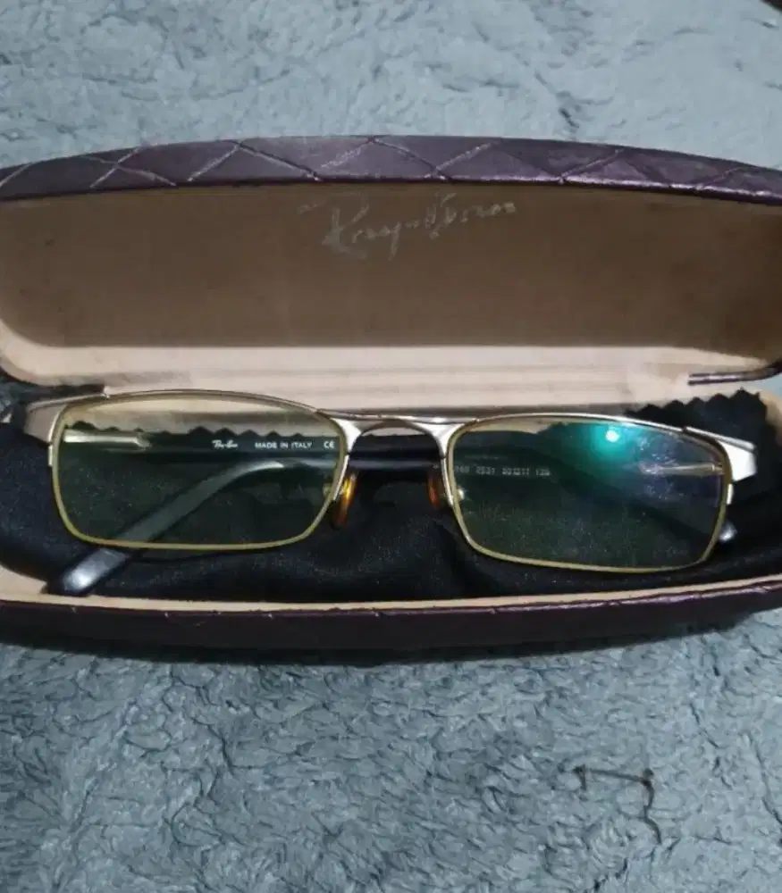 Rayban Original Made in Italy,Lensa buat mata -1,Masih sangat Bagus