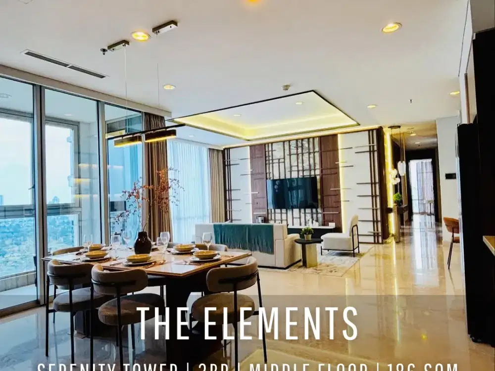 For Sell! The Elements Apartment Tower Serenity 3BR Middle Floor