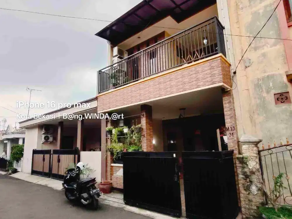 RUMAH 2 LANTAI MURAH DI PERUMAHAN DUKUH ZAMRUD MUSTIKA JAYA BEKASI KOTA