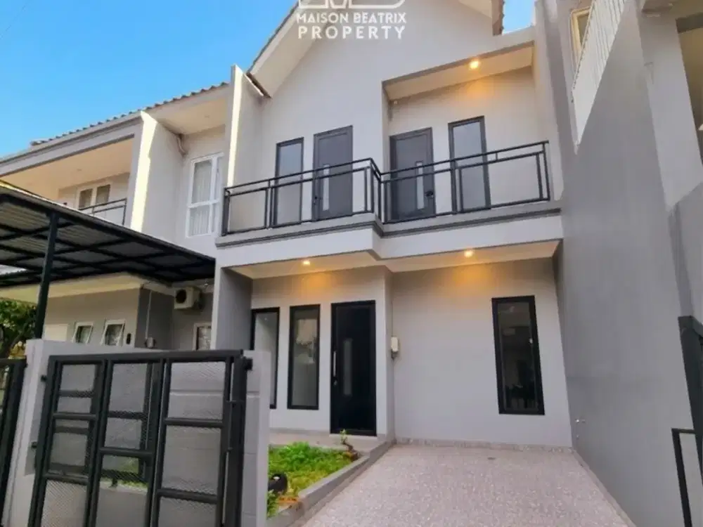 RUMAH BARU TAHAP FINISHING LOKASI BAGUS DAN SANGAT STRATEGIS DI KENCANA LOKA BSD CITY