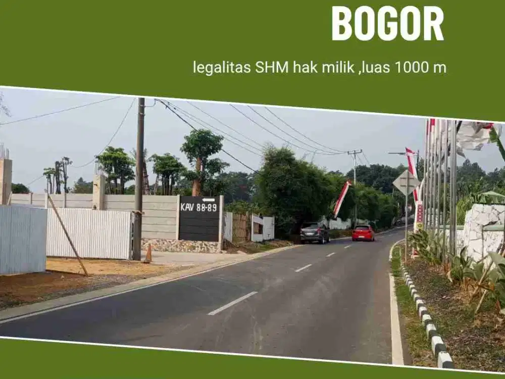 Lokasi Jual cepat nempel Jln Utama RI 1 sentul City bogor