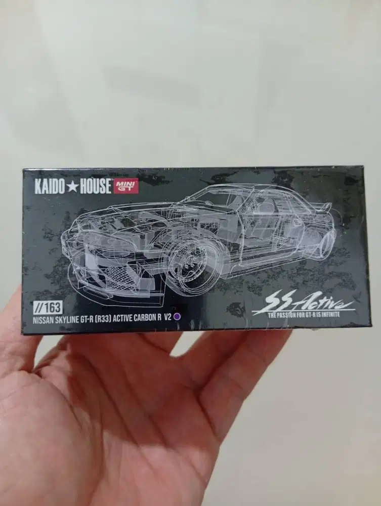 Mini GT Kaido House 163 Nissan Skyline GT-R (R33) Active Carbon R V2
