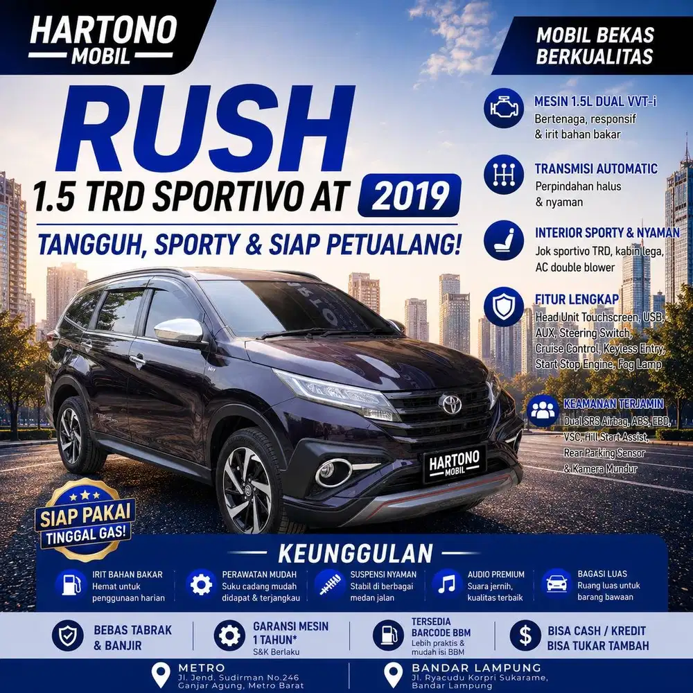 Rush 1.5 TRD Sportivo AT 2019