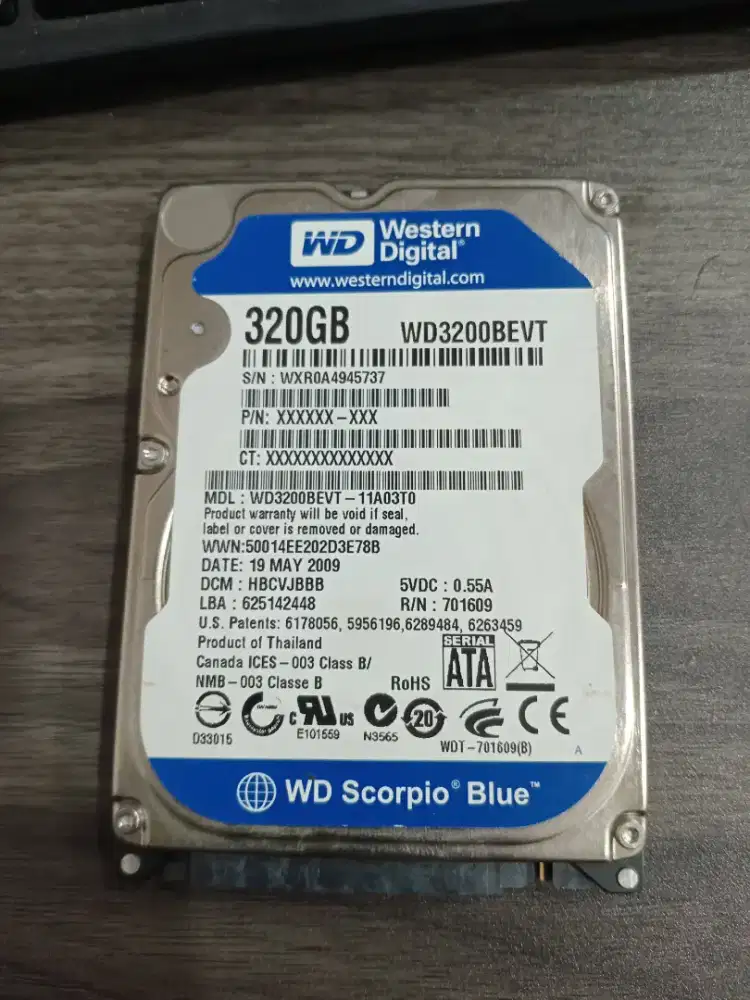 Hdd LAPTOP 320GB