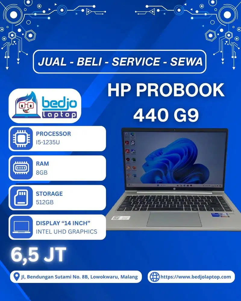 Core i5 Gen 12 untuk Kerja, HP ProBook 440 G9 laptop untuk bisnis