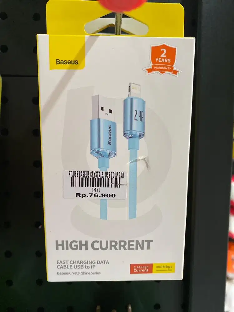 USB BASEUS CRYSTAL USB TO IP 2.4A