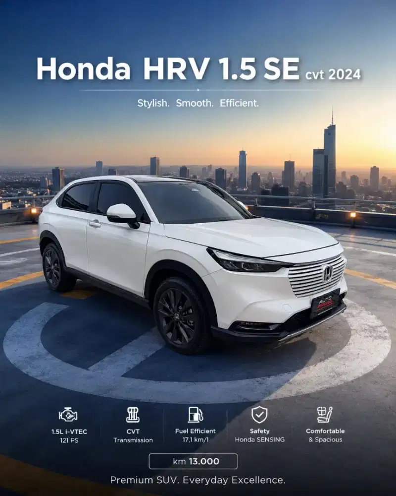 (KM 13RB) HONDA HRV 1.5 NEW SE 2024, ISTIMEWA