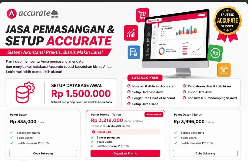 jasa setup sistem accurate online & jasa akuntansi