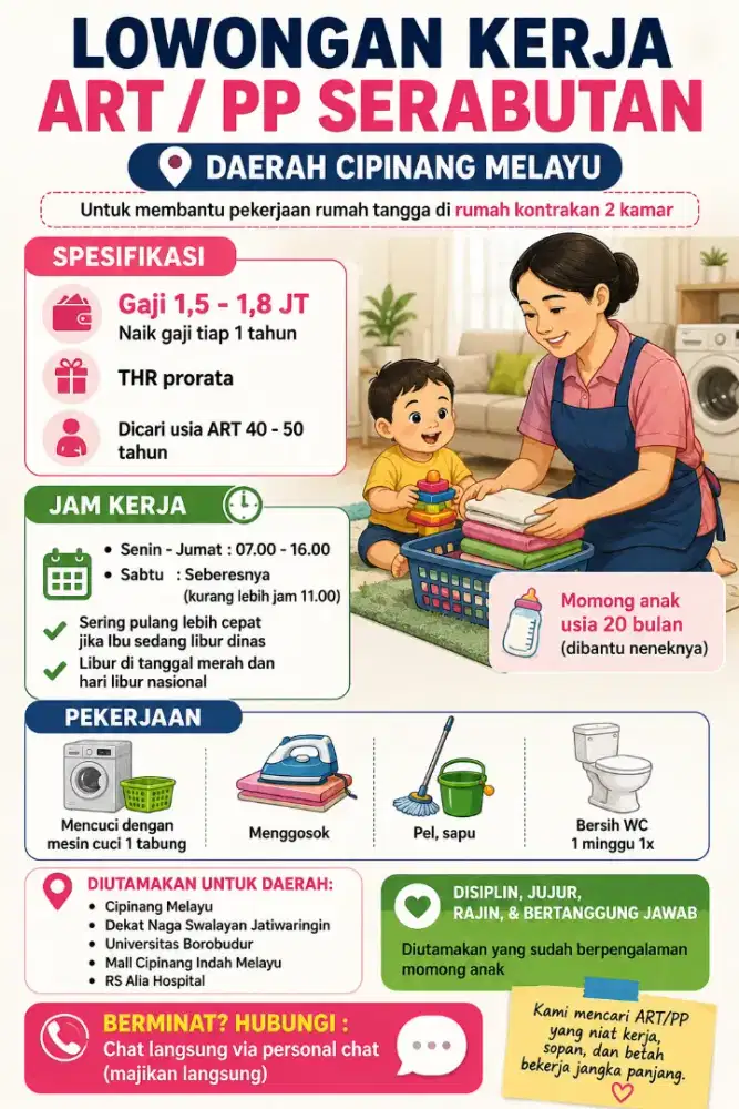 ART PP Serabutan (Beberes, momong)