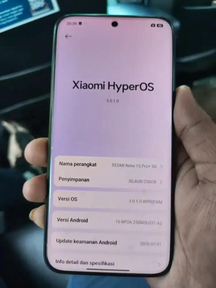 Xiaomi Redmi Note 15 Pro Plus 5G 8/256Gb Masih garansi bisa TT