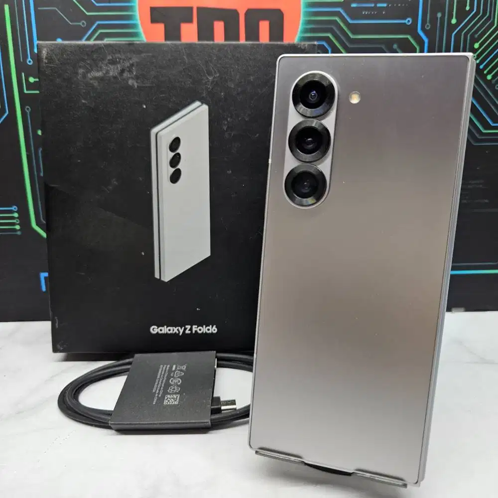 Samsung Galaxy Z Fold 6 12/256GB Silver SEIN Resmi Fullset No Minus