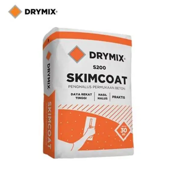 Drymix Skimcoat S200 Semen Instan Acian Dinding Beton 40 Kg