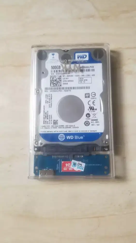 Harddisk external & internal 500gb health 100%