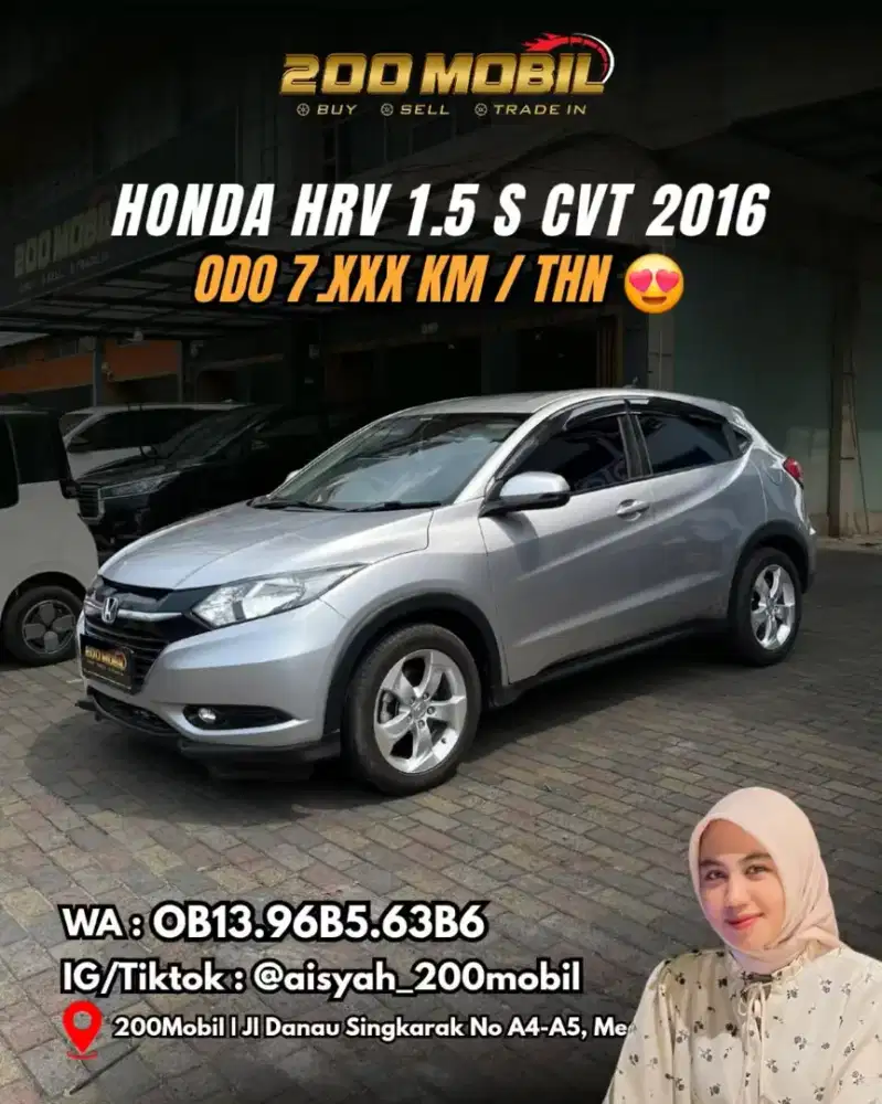 Honda HRV 1.5 S Cvt 2016 Bensin