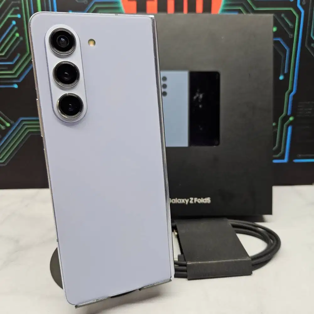 Samsung Galaxy Z Fold 5 12/256GB Ice Blue SEIN Resmi Fullset No Minus