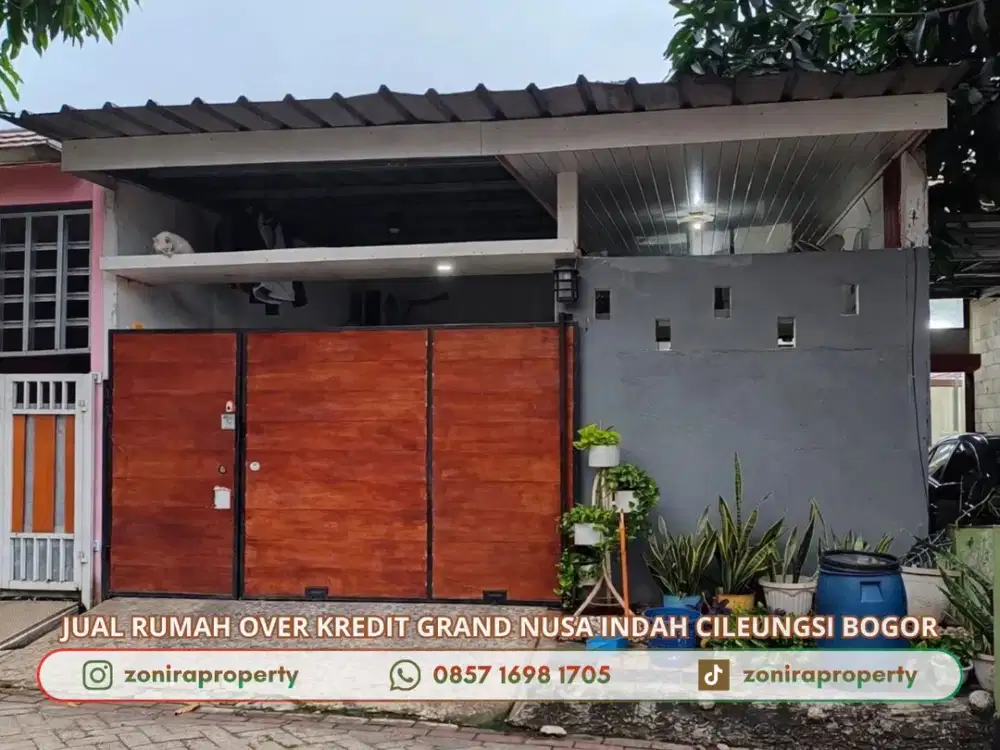 Jual Over Kredit Tanpa BI Checking Rumah Grand Nusa Indah dekat Tol Jatikarya Cibubur