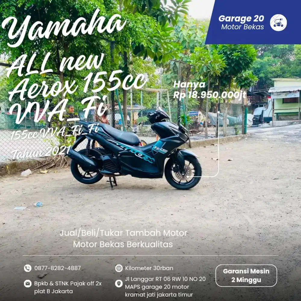 Yamaha All New Aerox 155cc VVA_Fi Tahun 2021