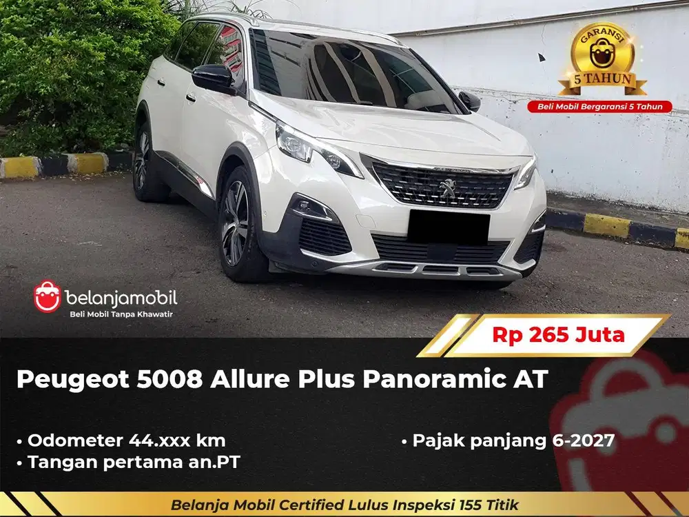 [ LOW KM ] Peugeot 5008 Allure Plus Panoramic AT 2019/2020