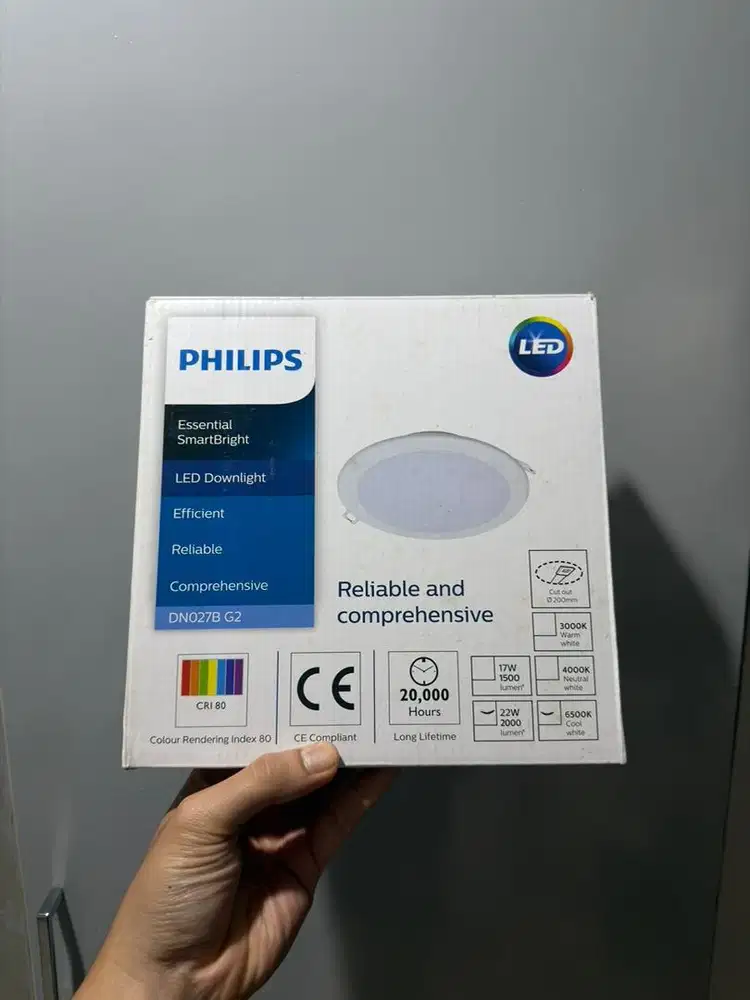 [LIKE NEW / OPEN BOX] Lampu Downlight LED Philips 22W 6500K Putih