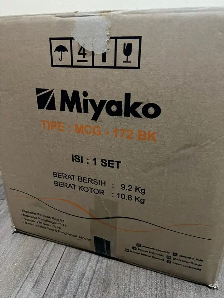 Ricecooker Miyako 16.7L