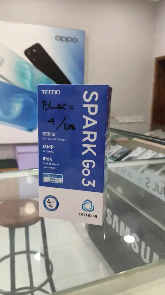 TECNO SPARK GO 3 4/128 GARANSI RESMI BARUU