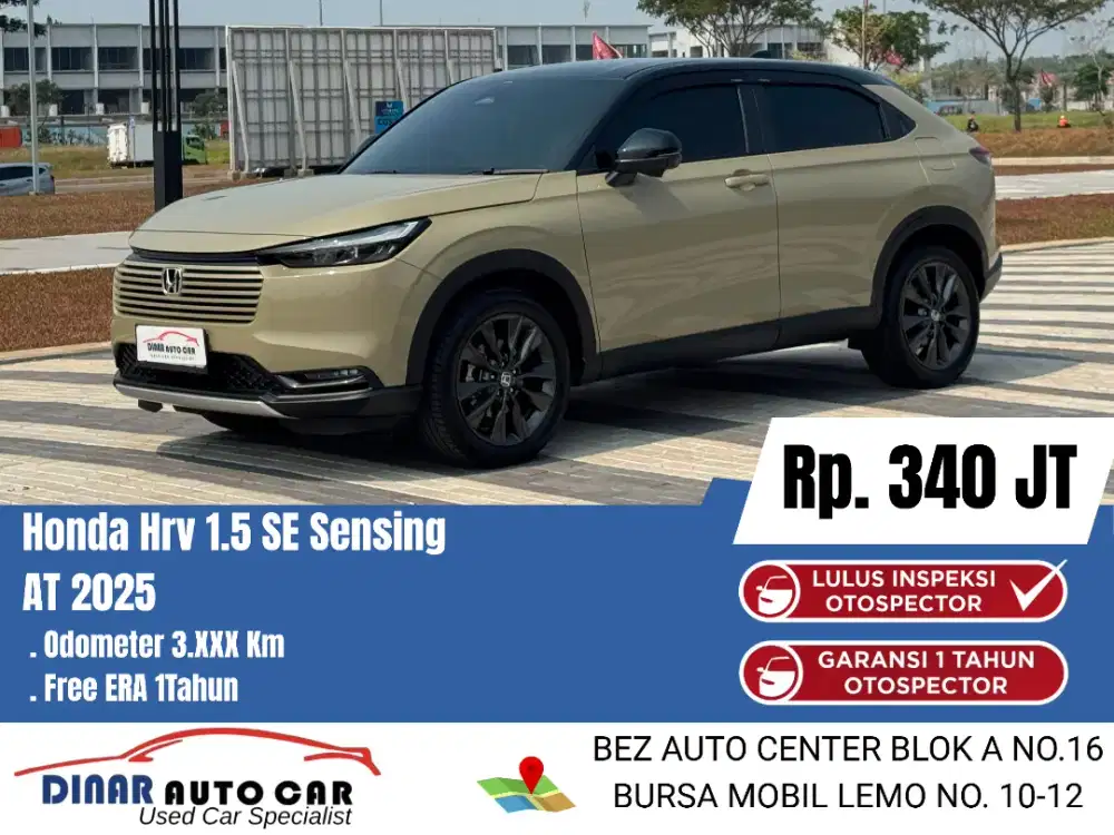 (3Rb) HRV HR V E Plus SE Sepecial Edition 2025 New Full Ori*Dinar Auto