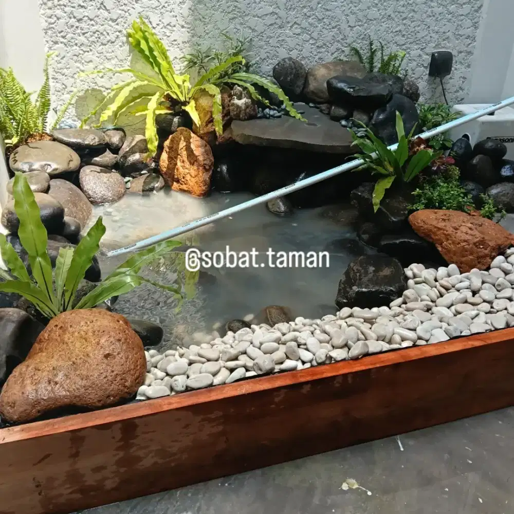 Kolam Natural - kolam koi jenis batu