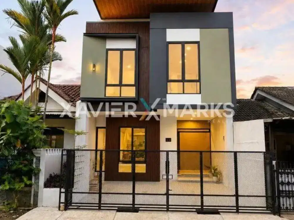 Rumah Brand New Di Nusa Loka Bsd Fasad modern contemporer