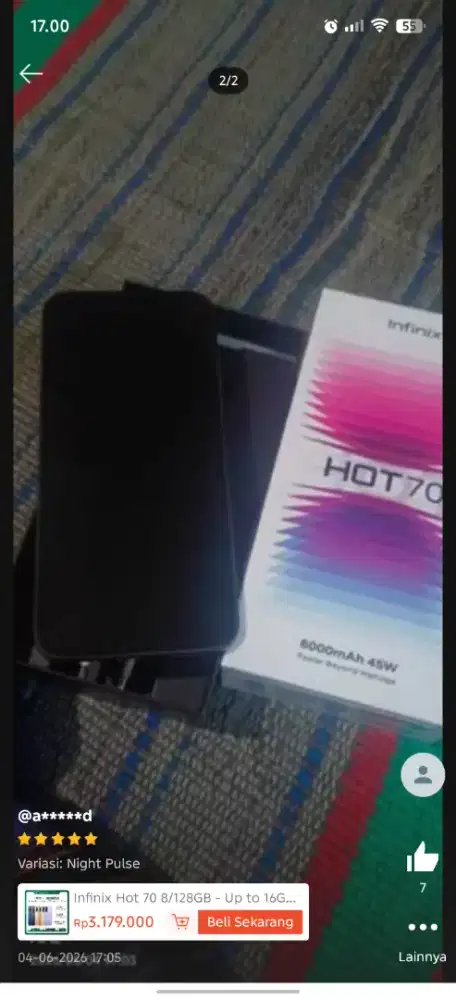 Infinix hot 70 ram 4/128
