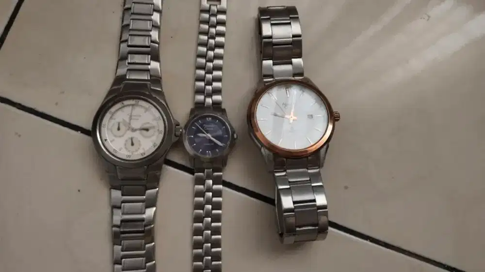 PAKET 3 Jam Alexandre Christie Original