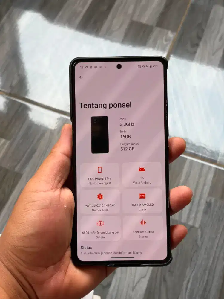 BACA DESKRIPSI || Asus ROGphone 8 pro 16/512gb Ex Resmi Indonesia
