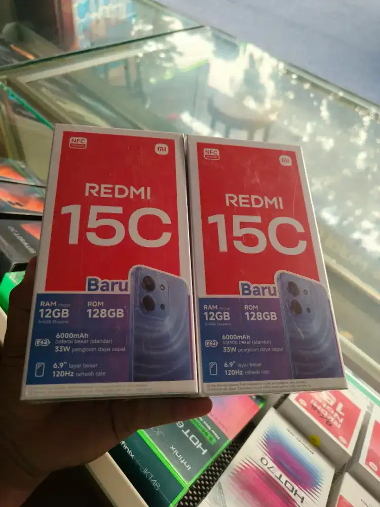 New redmi 15c ram6/128 garansi resmi 1 tahun