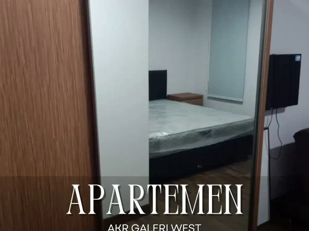 DIJUAL/DISEWA APARTEMEN AKR GALERI WEST 1BR FURNISHED DI JAKARTA BARAT