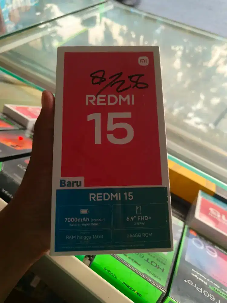 New redmi 15 ram8/256 garansi resmi 1 tahun