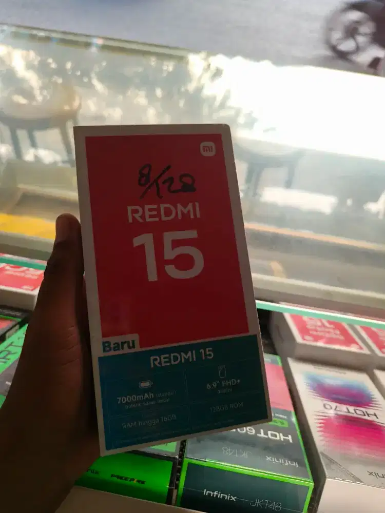 New redmi 15 ram8/128 garansi resmi 1 tahun