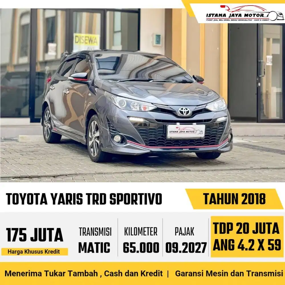 [PAJAK PANJANG] Toyota Yaris S TRD 1.5 Automatic 2018