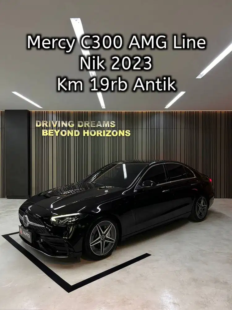 Mercedes Benz C300 AMG 2023 Mercy Km19rb Hitam B206TON