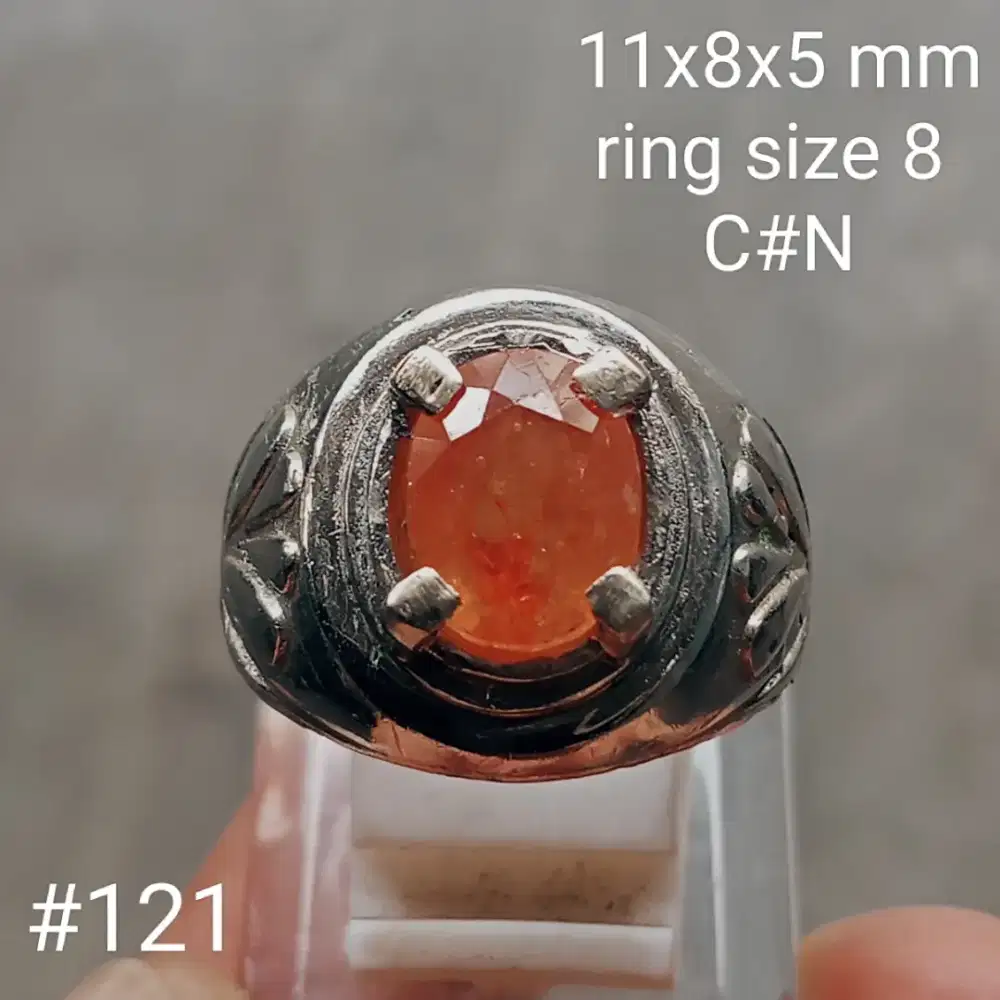 Batu permata natural oren_yellow sapphire @200k