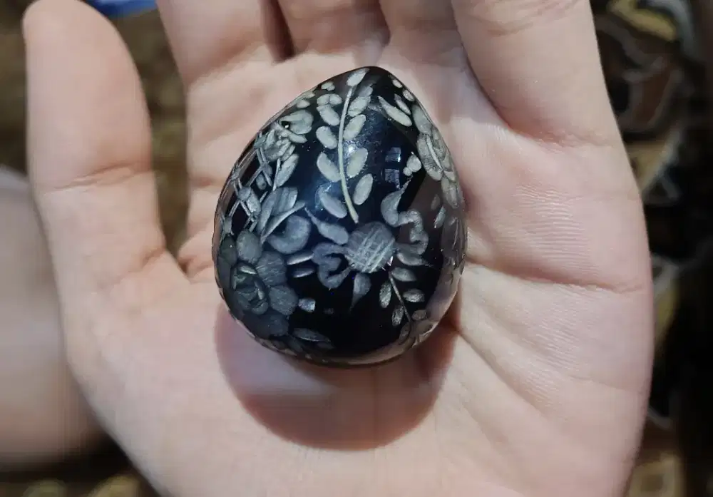 Miniatur Telur Kristal Rusia (Fabergé Style)