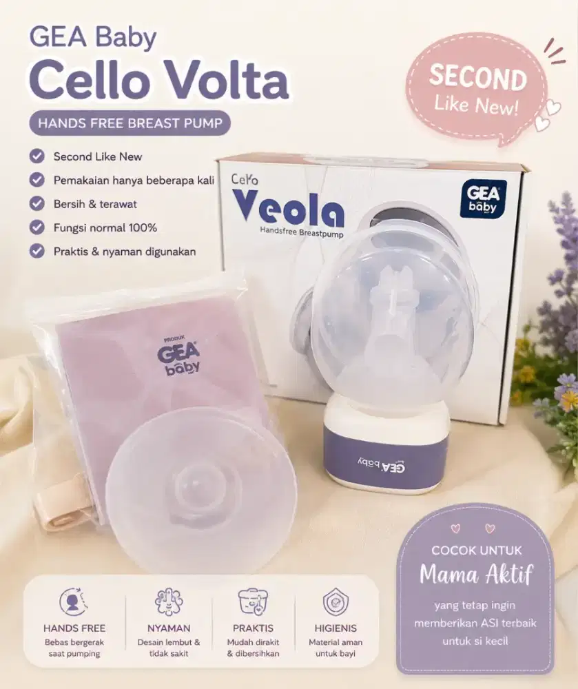 DIJUAL POMPA ASI GEA BABY CELLO VEOLA