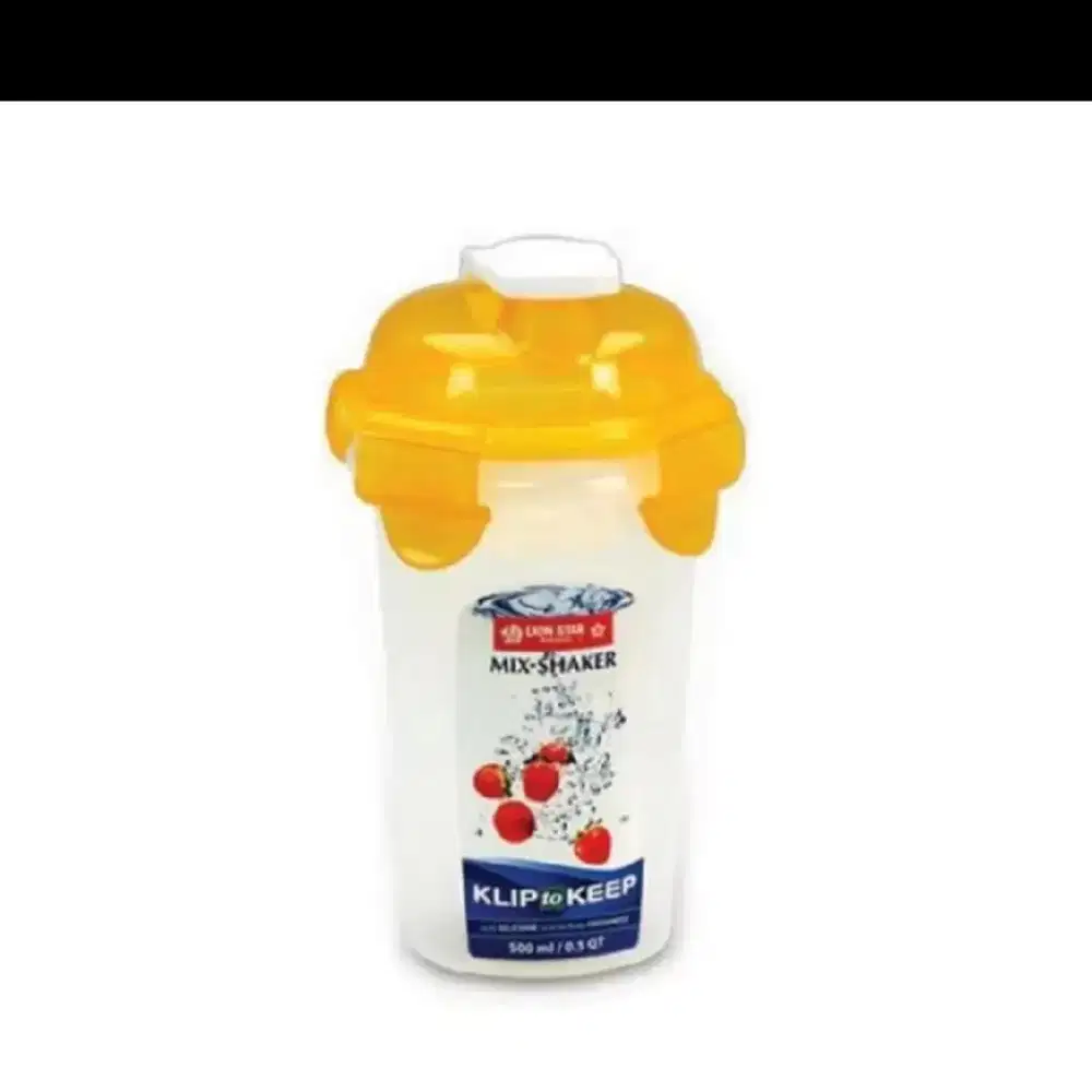 BOTOL MINUM PLASTIK KOCOK TUMBLER MIX SHAKER LION STAR KLIP TO KEEP