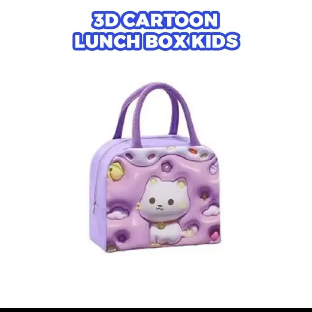 TAS BEKAL ANAK KARAKTER 3D TEMPAT PENYIMPANAN ΜΑΚΑΝΑΝ
