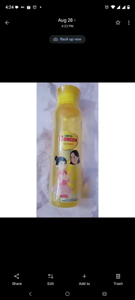 BOTOL MINUM PLASTIK TUMBLER DANCOW 600ML 600 ML