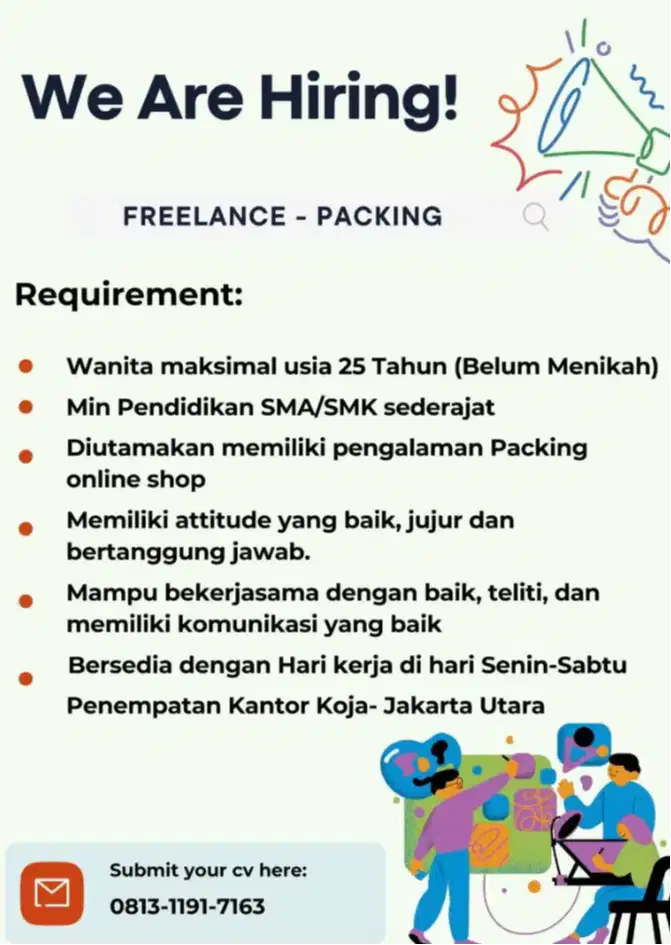 ADMIN PACKING KOJA JAKARTA UTARA