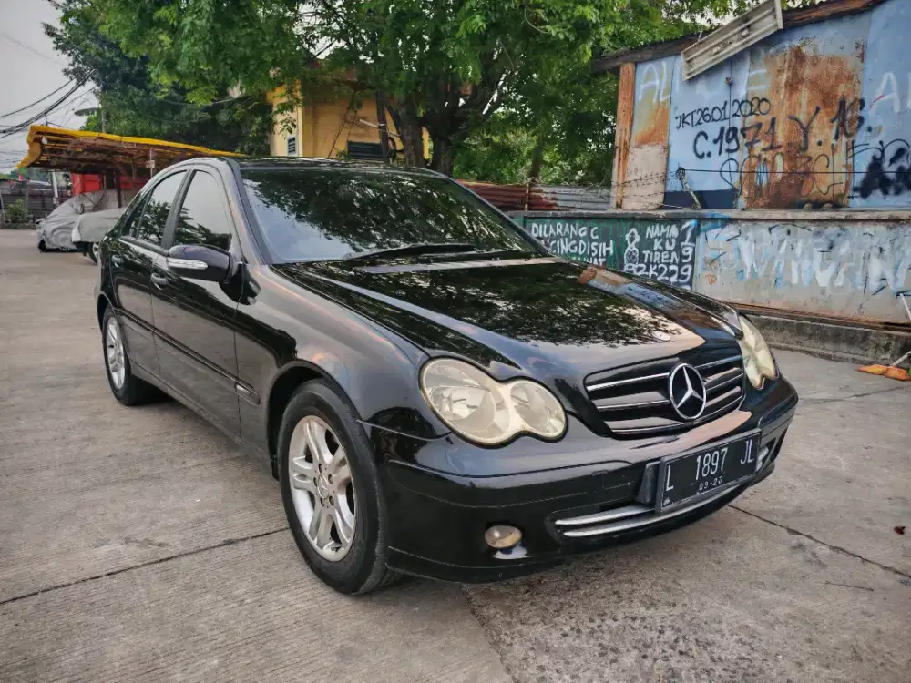 Mercedes benz c230 sport 2006 facelift hitam matic tiptronik
