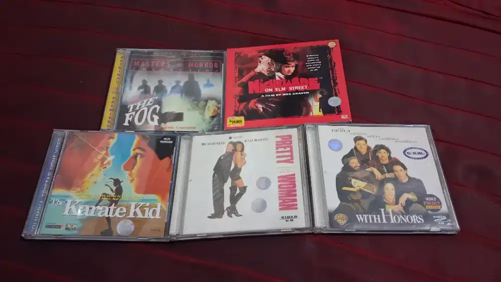 Paket vcd film original (ada teks Indonesia)