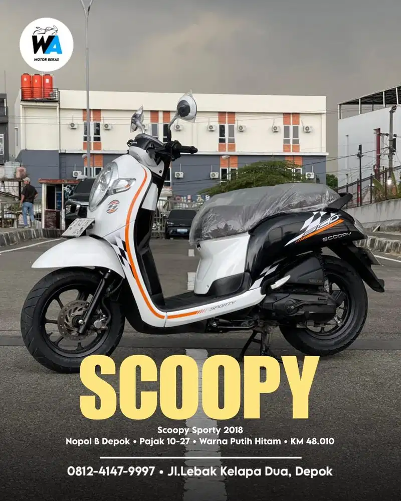 Cash/Kredit Honda Scoopy Sporty Tahun 2018
